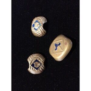 Vintage Boy scout Tie slide set of3